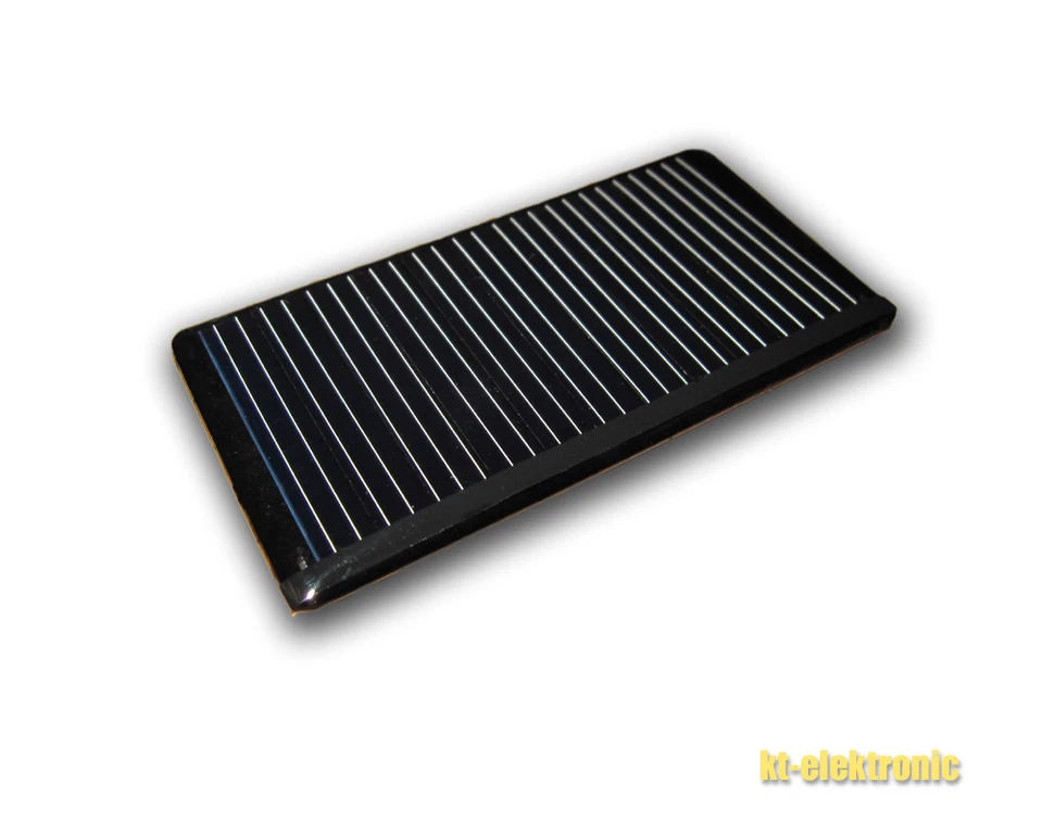 5x 5,5V 50mA 68x35mm Solarzelle z.B. für Solarleuchte mit 3,2V LiFePO LiIon Akku - Bild 1 von 1