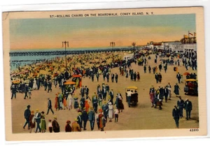 Rollstühle auf der Promenade, Coney Island NY, - Bild 1 von 2