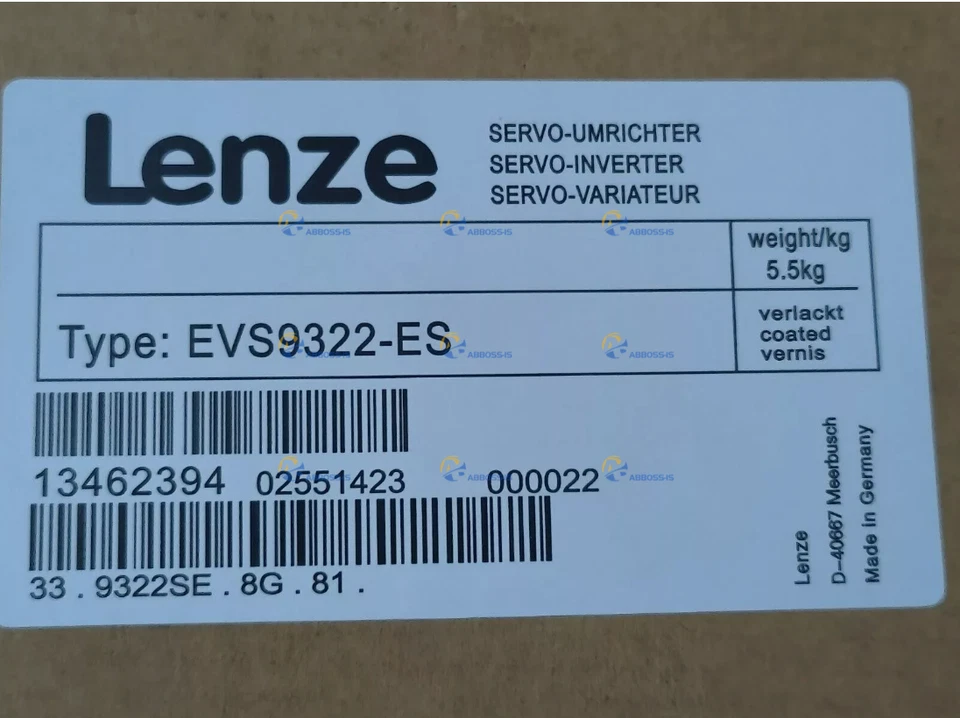 1PCS NEW LENZE Servo Drive Inverter EVS9322-ES EVS9322ES - Image 1 of 1