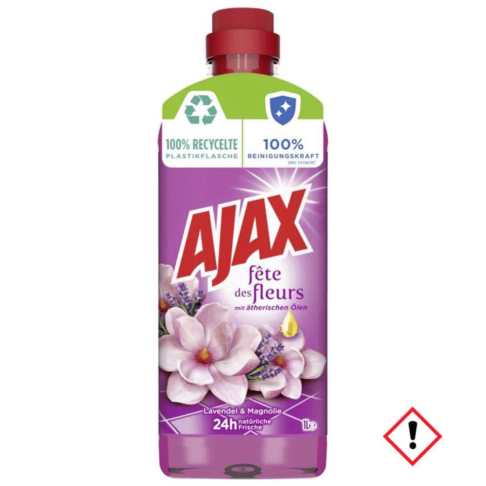 Ajax Allzweckreiniger Lavendel Magnolie mit natürlichen Ölen 1000ml - Bild 1 von 1