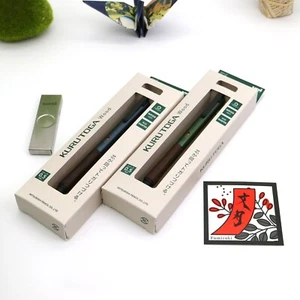KURUTOGA Wood Mitsubishi Pencil Uni 0.5mm 2 colors + Uni metal Lead Refill | JP - Picture 1 of 11