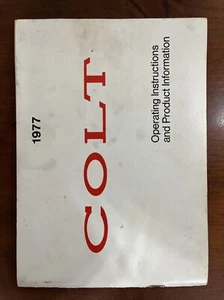 1977 Colt Operating Instructions and Product Information Manual Chrysler Manual - Bild 1 von 4