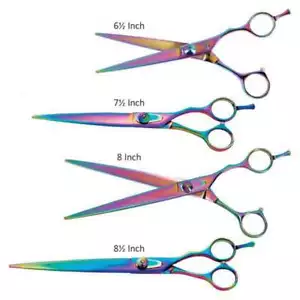 Professional Dog Grooming Rainbow 5200 Series Straight Steel Shears Pick Size - Picture 1 of 13