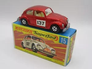 Matchbox Superfast No.15 Volkswagen 1500 - Metallic Red - vnMint/Boxed - Picture 1 of 4