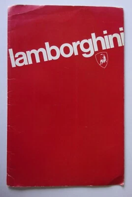 LAMBORGHINI MIURA SV ESPADA JARAMA URRACO orig 1971 Reino Unido paquete de prensa en inglés Foto 1 de 4