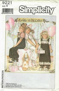 Simplicity Vintage Daisey Kingdom Child Pattern #9221 - Size 4 - Picture 1 of 5