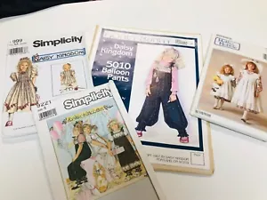 4 Holly Hobbie Daisy Kingdom Sewing Patterns Childrens Simplicity Butterick Vtg - Picture 1 of 10