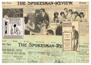 Spokesman-Review No 306 April 16 1916 (Black Americana Tobacco Advertisement - Picture 1 of 1