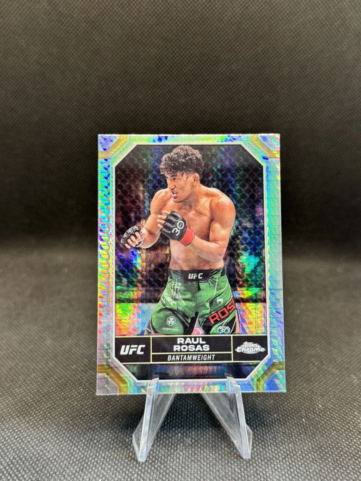 2024 Topps Chrome UFC Raul Rosas Prism Refractor Prizm Hyper #161 Parallel