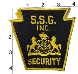 SSG INC Security Services Group Patch Embroidered Vitnage Security Guard Cosplay - Picture 1 of 1