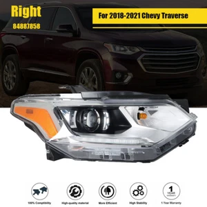 Front Headlight Headlamp HID/Xenon LED DRL Right For Chevy Traverse 2018-2021 - Picture 1 of 12