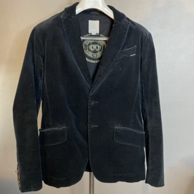 Blazer vintage de terciopelo diésel para hombre raro talla S negro Foto 1 de 4