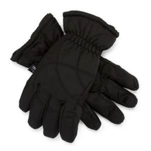 Igloos Boys Black Snow & Ski Gloves With Gathered Wrist & Inner Cuff - Picture 1 of 1