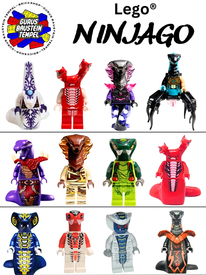 Lego® Ninjago Figuren Schlange Snake Auswahl Pythor Skales Fangtom Fangdam Char - Bild 1 von 1