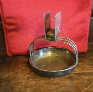 1930's Art Deco Silver Plated Mark Cross London Ashtray With Matchbox Holder - Picture 1 of 9