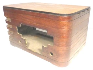 vintage ZENITH TABLETOP 6-S-439 / CH 5678:  SHELL & GRILL CLOTH  16 X 9 X 9" - Picture 1 of 9