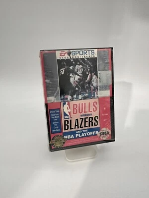 Bulls vs. Blazers and the NBA Playoffs (Sega Genesis, 1993) - Brand New - READ - Image 1 of 4