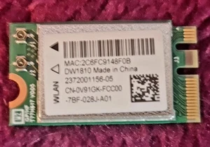 Genuine QUALCOMM Dell DW1810 Wireless WiFi Bluetooth NGFF M.2 Combo Card -W33 - Bild 1 von 2