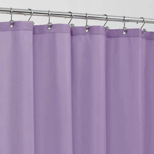 Lavender Purple Fabric Shower Curtain Liner Waterproof - Soft & Light-Weight Clo - Picture 1 of 12