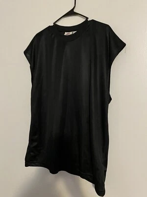 Camisa negra de malla sin mangas Athletech vintage XL para hombre R15 Foto 1 de 4