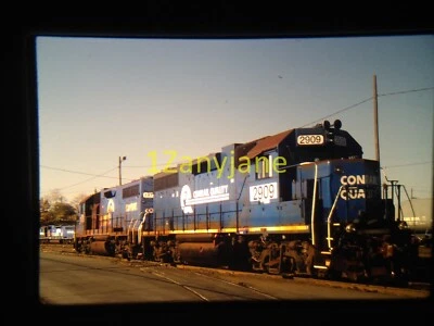 DIAPOSITIVA DE TREN 5W18 Ferrocarril 35MM Foto NS GP38 2909 PUERTO LECTURA NJ 11-6-99 Foto 1 de 2