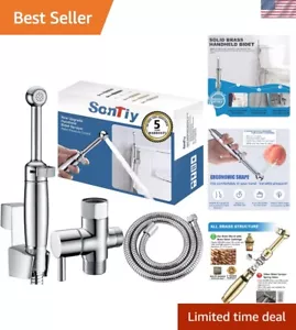 Brass , All Metal Cloth Diaper Toilet Sprayer Bidet Attachment with Backflow ... - Picture 1 of 10