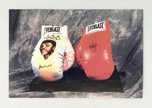 Muhammad Ali Art Print Card Vintage Glove Signing - Picture 1 of 6