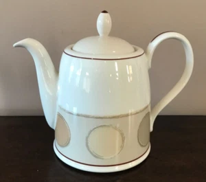 Noritake Ambience Teapot Mocha Java Green Brown Tan - Picture 1 of 12