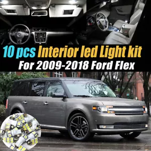 Kit de bombillas LED súper blancas interiores de auto de 10 piezas para Ford Flex 2009-2018 - Imagen 1 de 9