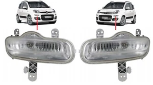 PAIR / SET LEFT+RIGHT FRONT DRL DAY RUNNING LIGHTS FOR FIAT PANDA 2012-2020 - Picture 1 of 11