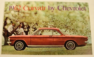 1962 CHEVROLET CORVAIR WERBUNG VERKAUF FARBPROSPEKT BOOKLET - Bild 1 von 4