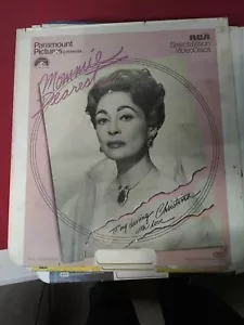 MOMMIE DEAREST CED Capacitance Electronic Movie Disc Parts 1 & 2 SelectaVision - Picture 1 of 4