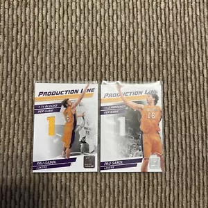 PAU GASOL LOS ANGELES LAKERS 2010-11 Donruss Production Line Jersey Card Lot - Picture 1 of 12