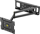 Corner TV Wall Mount with 25.6Inch Long Arm, Full Motion TV Mount Swivel and Til