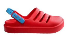 HAVAIANAS CLOG RUBY RED/TURQUOISE Genuine  NEW KIDS Sandals Logo ADJUST STRAP