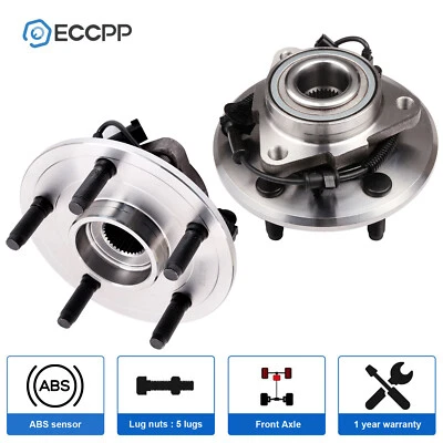 2Pcs Wheel Hub Bearings Front For 2006 2007 2008 2009 Dodge Ram 1500 W/ ABS 5Lug - Imagem 1 de 4