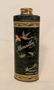 1930s Boncilla Talc Powder Full Tin, Humming Bird and Flower Design, NOS - Picture 1 of 7