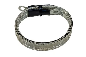 3 Fuß - 1/2 Zoll Bodengeflecht Überbrückungsriemen mit 1/4 Zoll Steckverbindern MADE IN USA! - Bild 1 von 4