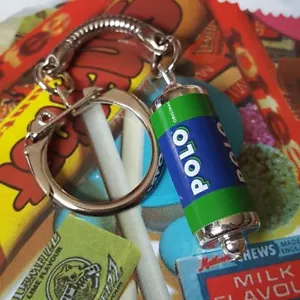 Unique POLOS KEYRING fab POLO MINTS keychain PEPPERMINT cool MINIATURE fresh! - Picture 1 of 1