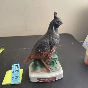 EZRA BROOKS CALIFORNIA QUAIL GAME BIRD LARGE SIZE 1970 DECANTER - Foto 1 di 13
