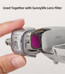 For DJI NEO Drone Gimbal Protector Camera Lens Cover Transparent Dust-Proof Cap - Bild 1 von 9