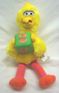 Sesame Street BIG BIRD W/ #2 Alphabet BLOCK 12" Plush Stuffed Animal Toy - Picture 1 of 4