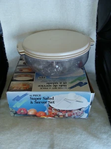 super salad and server set food preparation bowls - Picture 1 of 8