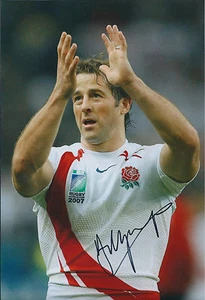 Andy GOMARSALL Signed Autograph 12x8 Photo + Dealer COA RUGBY England World Cup - Picture 1 of 1
