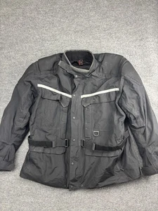 Firstgear Kilimanjaro Jacket Mens 3XL Black Motorcycle Adventure Touring Riding - Picture 1 of 8