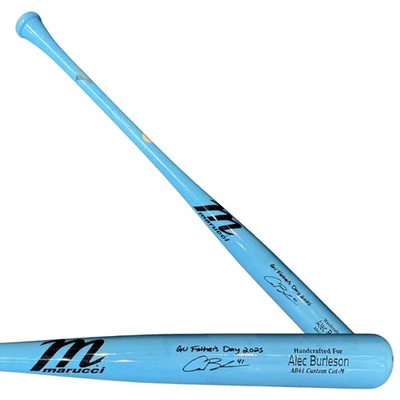 Murciélago autografiado por Alec Burleson de los Cardenales de San Luis 2025 GU Día del Padre con - JSA Foto 1 de 4