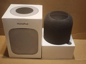 Large Apple HomePod A1639 Smart Siri Speaker MQHW2LL/A Space Gray original Box - Picture 1 of 8