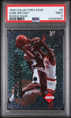 1996 Collector's Edge дебютант ярость Коби Брайант #6 PSA 9 - Изображение 1 из 2
