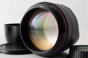 Canon [Mint] EF 85mm f/1.2 L USM ULTRASONIC Lens With Hood Lens caps 068 - Picture 1 of 12