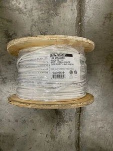 GENESIS 52545001 Stranded Riser Speaker Cable 500 ft 12/2, White* - Picture 1 of 5